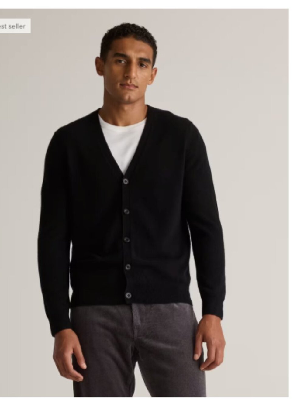 NWOT Quince Men's Mongolian Cashmere Cardigan Sweater - Large